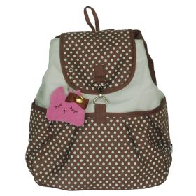 [Forest Girl] Fabric Art School Backpack Outdoor Daypack