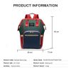 Bag Foldable Multifunctional Crib Mother And Baby Bag Rechargeable Backpack; Waterproof Large Capacity Insulated Pockets Backpack Diaper Bag